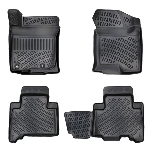 Rizline Toyota Land Cruiser Prado J150 2009 - 2023 3D Havuzlu Paspas Siyah ürün görseli 1