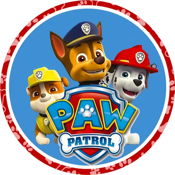 Yenilebilir Yuvarlak Pasta Resim Baskısı 20 cm Şekerli Kağıt Paw Patrol Temalı 34 ürün görseli 1