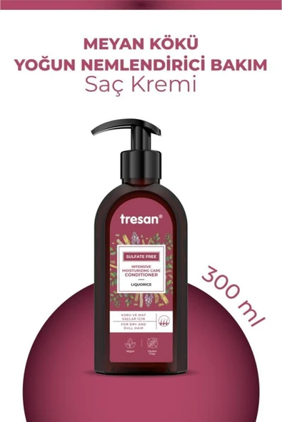 Tresan Meyan Kökü Yoğun Nemlendirici Sülfatsız Bakım Saç Kremi 300 ml ürün görseli 1