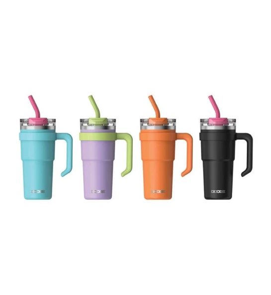 Dodge Trekking Çelik Termos Mug 750Ml Turkuaz - Resim 8