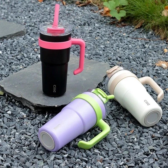 Dodge Trekking Çelik Termos Mug 750Ml Turkuaz - Resim 5