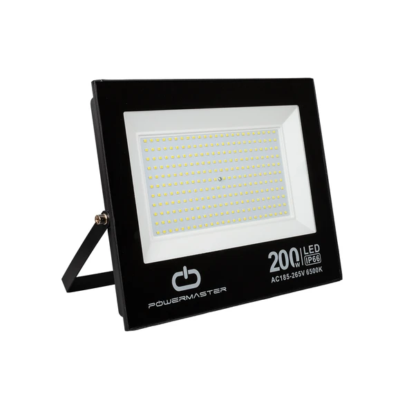PowerMaster PM-22583 200 Watt Siyah Slim Kasa led Projektör ürün görseli 1
