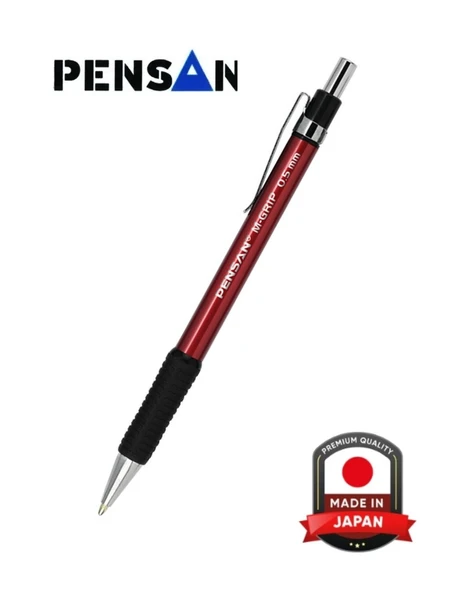Pensan M-Grip 0.5 mm Kırmızı Versatil Kalem 4004 ürün görseli 1