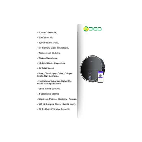 S10 Vacuum Mop Pro Cleaner Akıllı Robot Süpürge - Resim 5