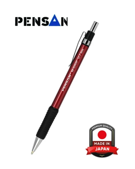Pensan M-Grip 0.7 mm Kırmızı Versatil Kalem 21112 ürün görseli 1
