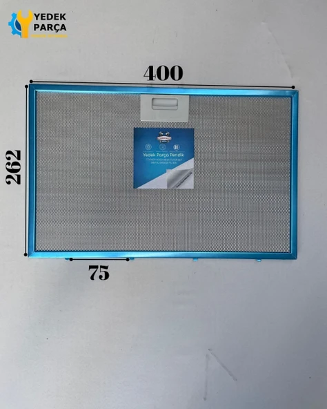 Alveus Uyumlu Davlumbaz Filtresi 40X26,2 CM Arka Aralık 7,5 CM Filtresi ürün görseli 1