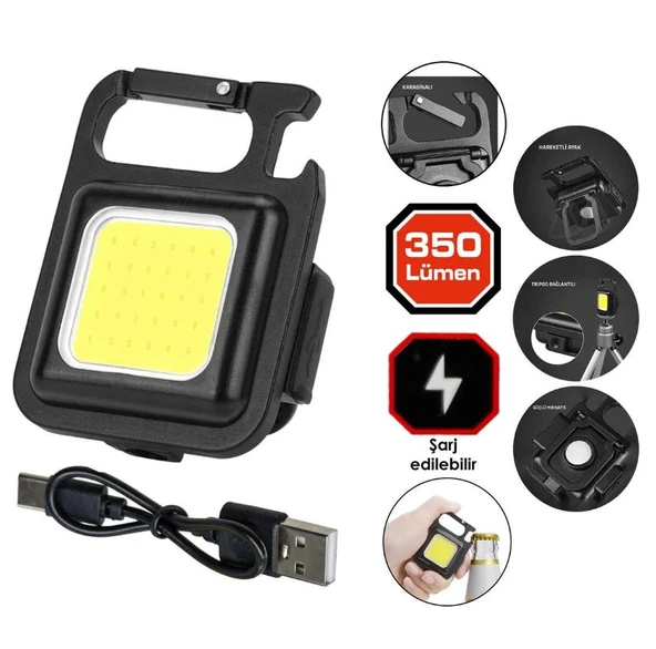 RoxOutdoor Şarjlı 350 LMS Led Fener ürün görseli 1