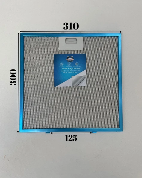 Simfer Uyumlu Davlumbaz 31X30 CM Arka Aralık 12,5 CM Aspiratör Filtresi ürün görseli 1
