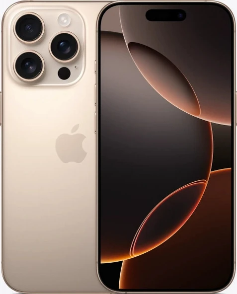 Apple iPhone 16 Pro 128 GB Çöl Titanyum (İthalatçı Garantili) ürün görseli 1