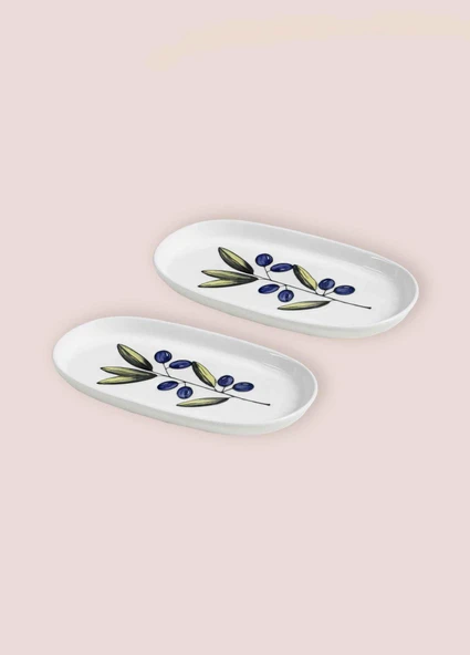 The Mia Olivos Oval Servis 2li 26 cm - Resim 8
