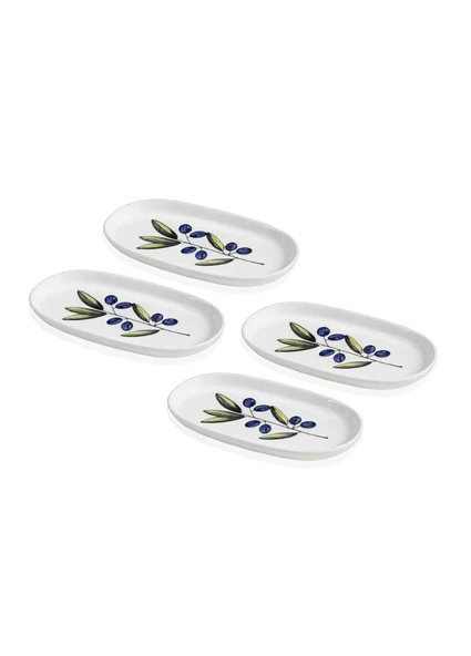 The Mia Olivos Oval Servis 4lü 21 cm ürün görseli 1