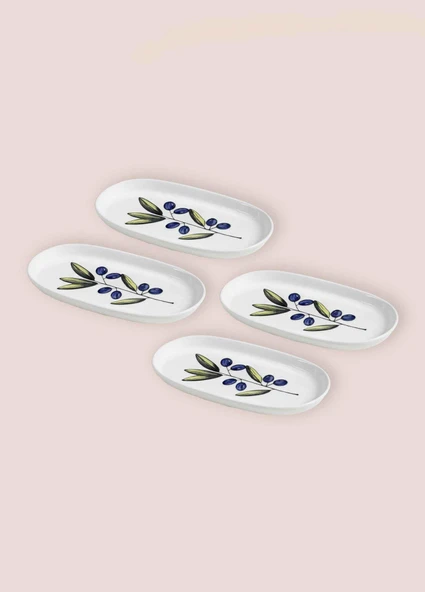 The Mia Olivos Oval Servis 4lü 21 cm - Resim 8