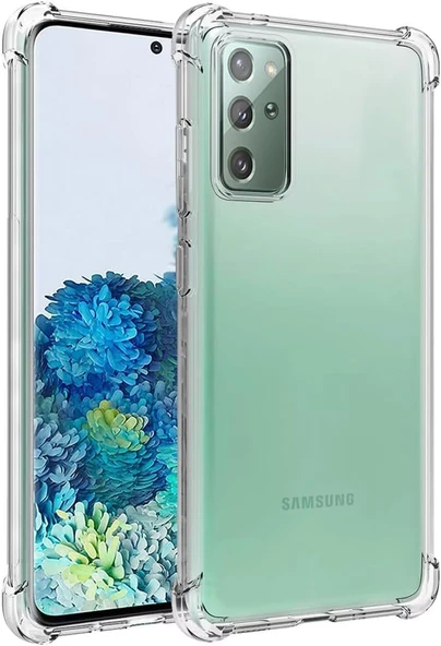 Samsung Galaxy S20 Plus Darbe Emici Şeffaf Silikon Kılıf ürün görseli 1