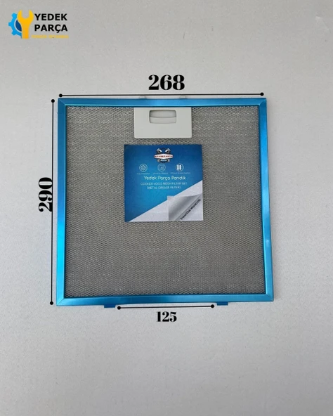 En 198mm Boy 268mm Arka Tırnak Arası 133mm Aspratör Filtresi ürün görseli 1