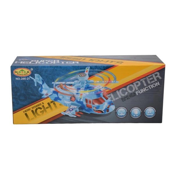 Pasifik Pilli Işıklı Müzikli Helikopter - Resim 5