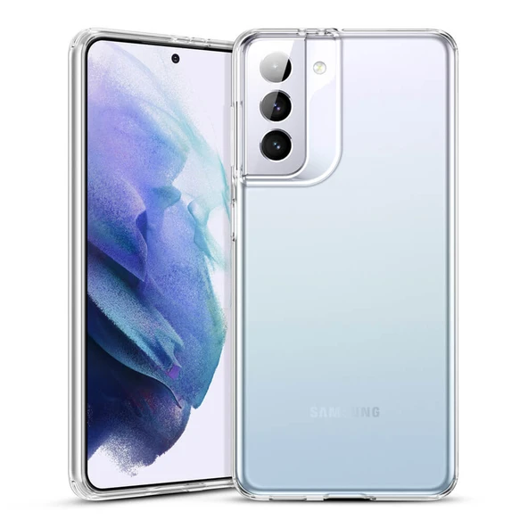 Samsung Galaxy S21 Plus Lux Seri Kamera Korumalı Premium Şeffaf Silikon Kılıf ürün görseli 1