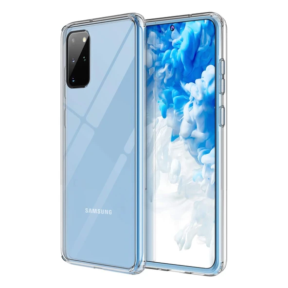 Samsung Galaxy S20 Plus Lux Seri Premium Şeffaf Silikon Kılıf ürün görseli 1