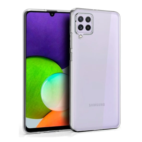 Samsung Galaxy A22 4G Lux Seri Kamera Korumalı Premium Şeffaf Silikon Kılıf ürün görseli 1