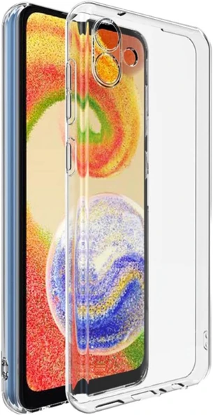 Samsung Galaxy A04E Lux Seri Kamera Korumalı Premium Şeffaf Silikon Kılıf ürün görseli 1
