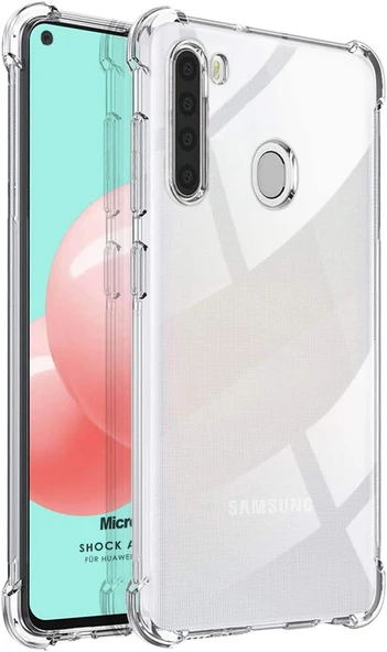 Samsung Galaxy A21 Uyumlu Darbe Emici Şeffaf Silikon Kılıf ürün görseli 1