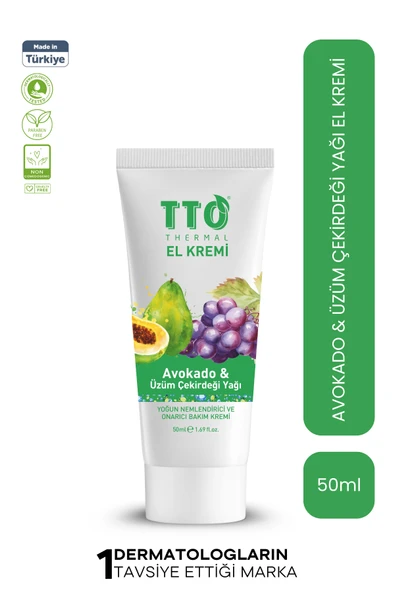 TTO Thermal El Kremi – Avokado & Üzüm Çekirdeği Yağı (50 ml) ürün görseli 1