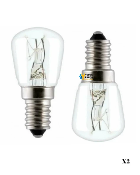 Simfer Uyumlu Ankastre Davlumbaz Buzdolabı Fırın 15 Watt Mini Halojen Ampül 2 Adet ürün görseli 1