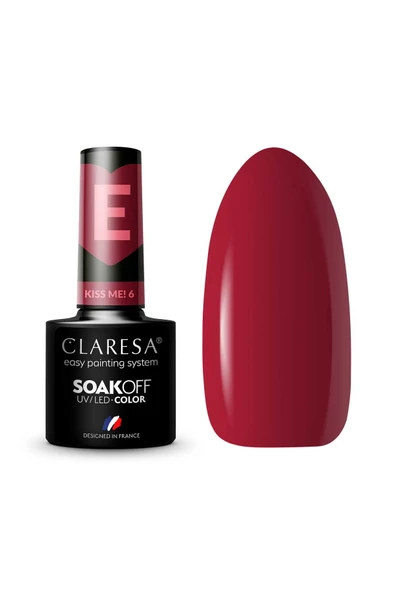 Claresa Kalıcı Oje Kiss Me 6 Koyu Kırmızı 5g ürün görseli 1