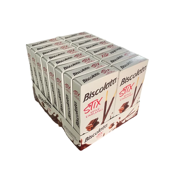Biscolata Stix Sütlü Çikolatalı 40g 16 Adet ürün görseli 1