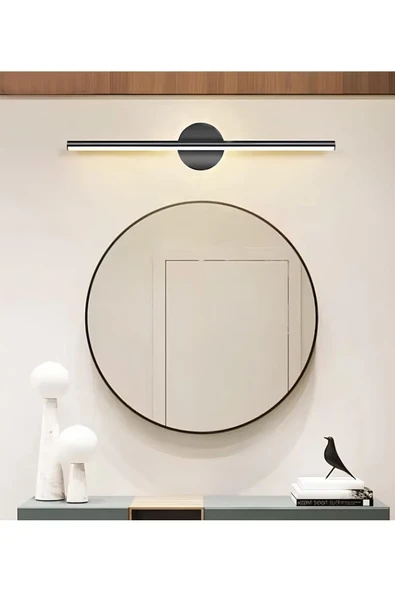 VOLTMARKET Siyah Banyo Duvar Ayna Tablo Koridor Cafe Hotel Aydınlatması Led Flüt Aplik Günışığı ürün görseli 1