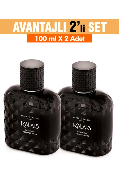 2'Li Set  Alberto Taccini KALAIS Erkek Parfümü - 100 ml ürün görseli 1