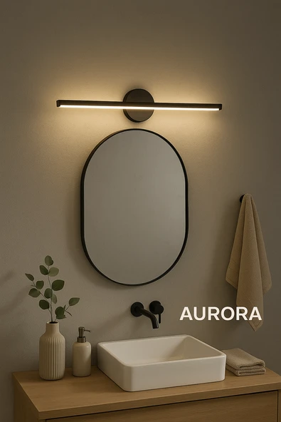 VOLTMARKET Yapışkanlı 36 Cm Beyaz Işık Ledli Pilli Aplik Banyo Tablo Ayna Aydınlatma Pil Dahildir ürün görseli 1