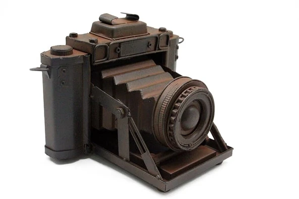 Dekoratif Metal Fotoğraf Makinesi ürün görseli 1