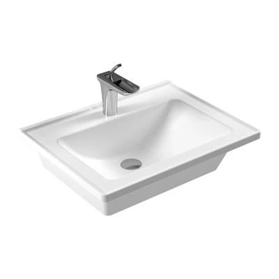 Serel Star 46x60 Cm Tezgah Etajerli Lavabo 3001TXS110H ürün görseli 1