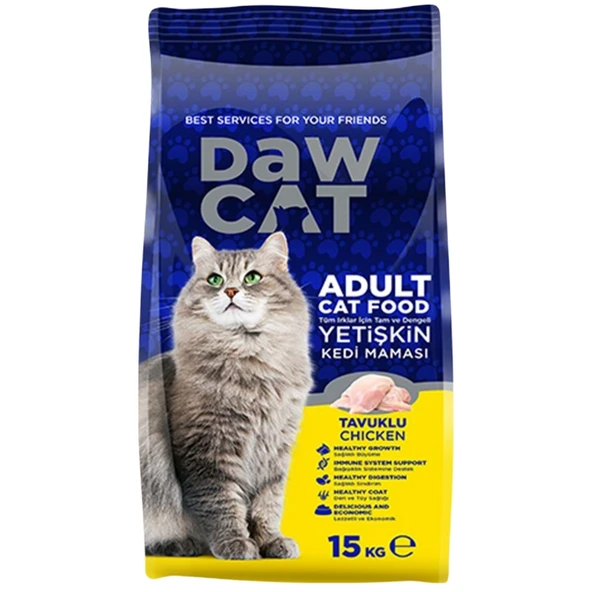 Yetişkin Kedi Maması - Dawcat - Tavuklu - 15 Kg ürün görseli 1