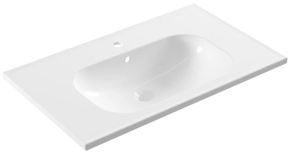 Serel Nita 48x80 Cm Tezgah Etajerli Mobilya Dolap Uyumlu Lavabo NT42TDS110H ürün görseli 1