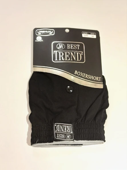 Monalisa Home Lastikli  Düğmeli Siyah Renk XL Beden Boxershort ürün görseli 1