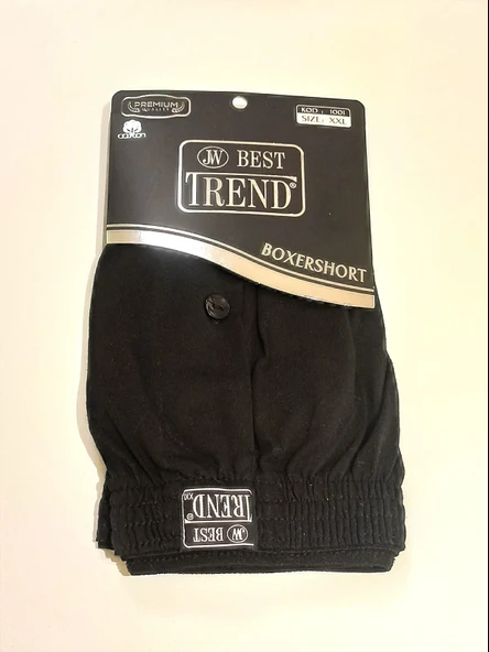 Monalisa Home Lastikli  Düğmeli Siyah Renk XXL Beden Boxershort ürün görseli 1