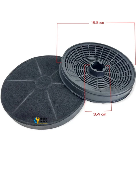 Inlinea CA162X 4HPB Aspiratör Karbon Filtresi - Resim 2