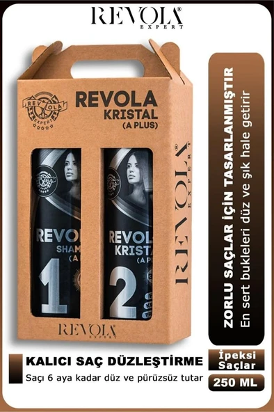 Revola Expert Kristal A Plus Saç Düzleştirici 2'li Set 2x250 Ml ürün görseli 1