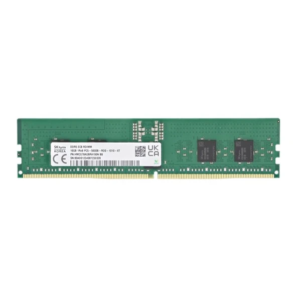 DELL DDR5 ECC RDIMM 16GB 5600MHz HMCG78AGBRA190N 2Rx8 Sunucu Ram ürün görseli 1