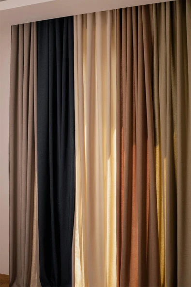 Olea | 140x270 cm (2 Adet) Fon Perde - Resim 8