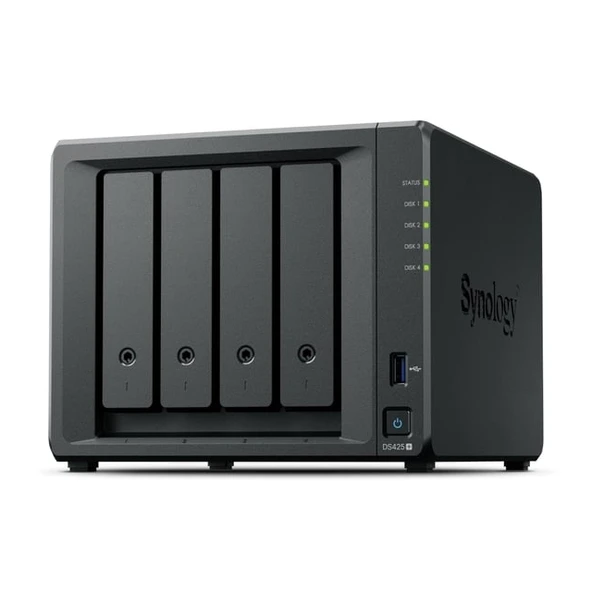 SYNOLOGY DS425 PLUS CELERON QC- 2GB RAM- 4-diskli Nas Server (Disksiz) ürün görseli 1
