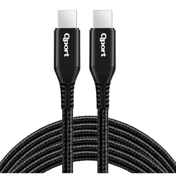 QPORT Q-TYPE-C3 3metre TYPE-C Görüntü Kablosu - Resim 2