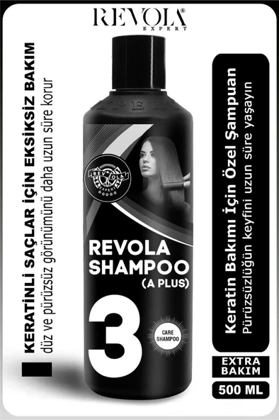 Revola Expert A Plus Brezilya Fönü İçin Tuzsuz Parabensiz Keratin Şampuanı 500 Ml ürün görseli 1