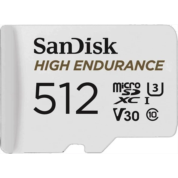 SANDISK 512GB HIGH ENDURANCE SDSQQNR-512G-GN6IA V30 MICRO-SD HAFIZA KARTI ürün görseli 1