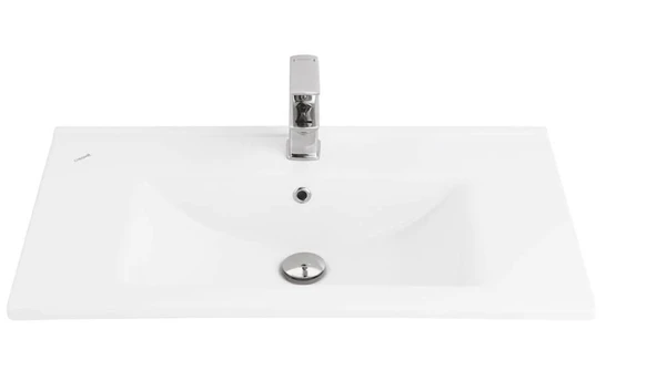 Creavit Su 45x80 cm Dolap Mobilya Uyumlu Lavabo Etajerli SU080 ürün görseli 1