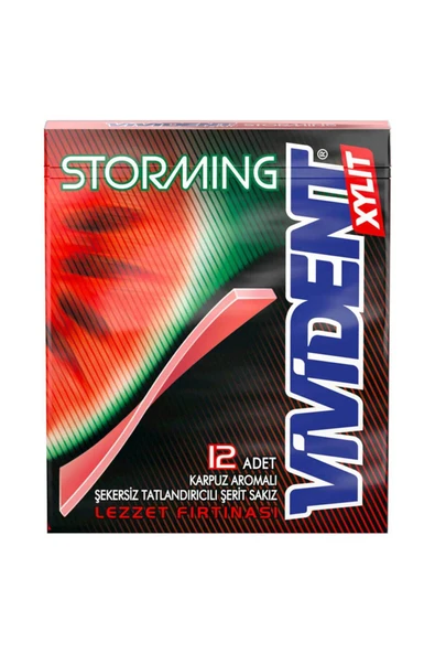 Storming Karpuz Aromalı Şerit Sakız 33 gr ürün görseli 1
