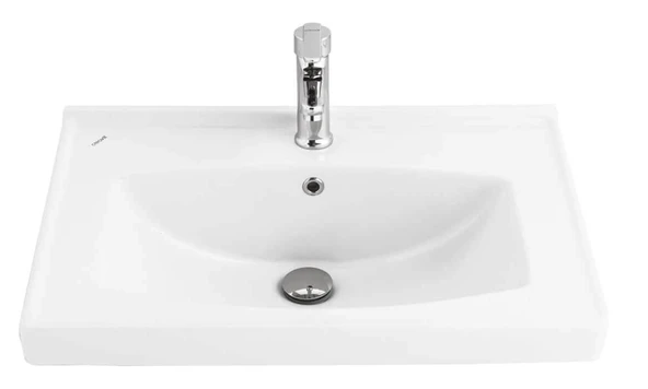 Creavit Sera 45x65 cm Etajerli Mobilya Dolap Uyumlu Lavabo TF165 ürün görseli 1
