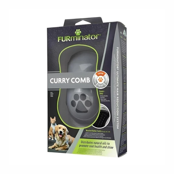 Furminatör Curry Kedi Köpek Masaj ve Yıkama Fırçası ürün görseli 1