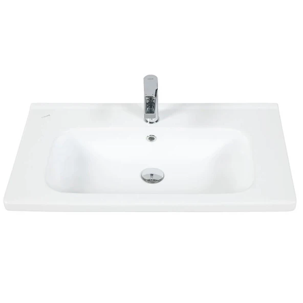 Creavit İdeal 45x80 cm Etajerli Mobilya Dolap Uyumlu Lavabo ID080 ürün görseli 1